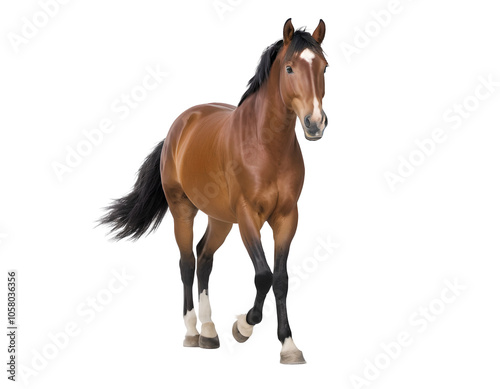 horse png, horse walking, horse isolated on white transparent background

