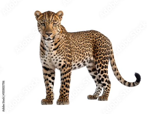 leopard png, leopard walking, leopard isolated on transparent background