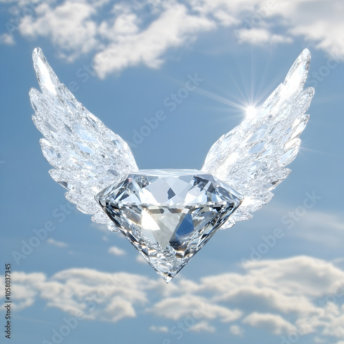 A Diamond With Wings In The Sky  photo