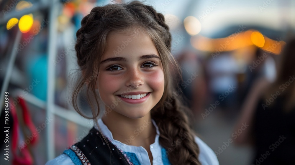 A young woman with a bright smile and braided hair, looking directly at the camera. A young woman with a bright smile and braided hair, looking directly at the camera.