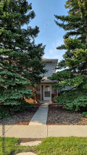 Beautiful modern suburban home in Calgary, Alberta.
