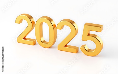 2025 gold for happy new year and holiday 