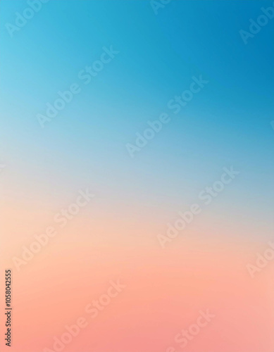 Serene Sky: Peach and Blue Blend