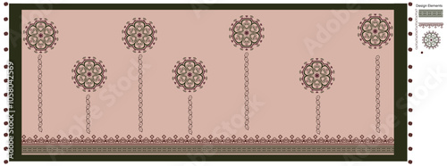 Unique Scarf or Duppata Design