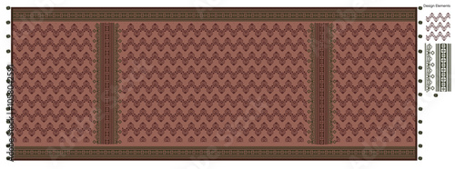 Traditional Scarf or Duppata Design