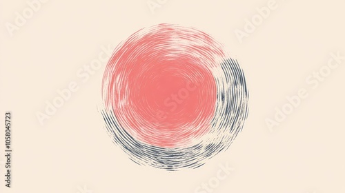 Abstract Circular Design with Soft Color Palette