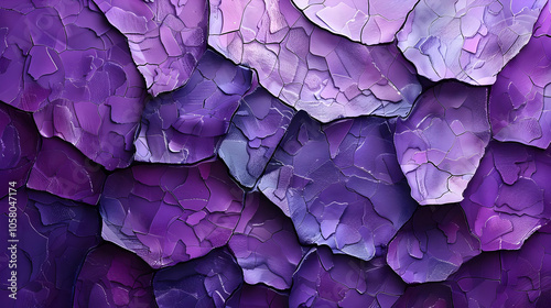 Abstract Purple Cracked Texture Background Illustration