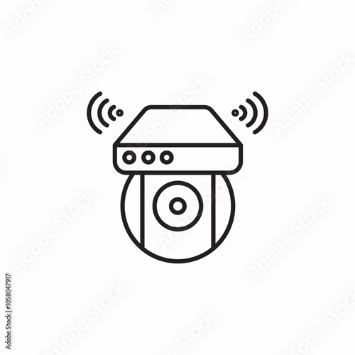 hdd drive storage wireless icon sign vector