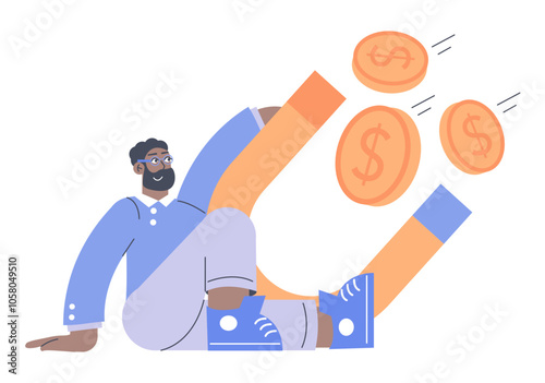 Businessman. Flat Vector Illustration