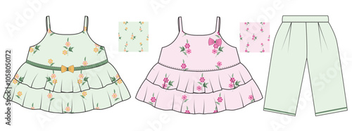 Baby Girls Essential Pajama Set Design