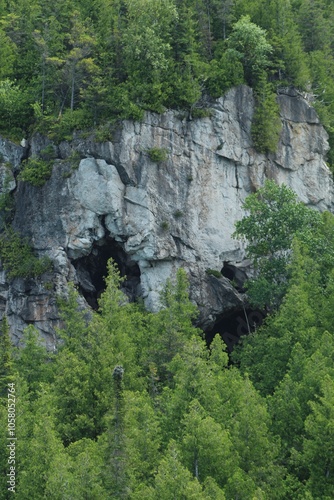 waterfall in the mountains