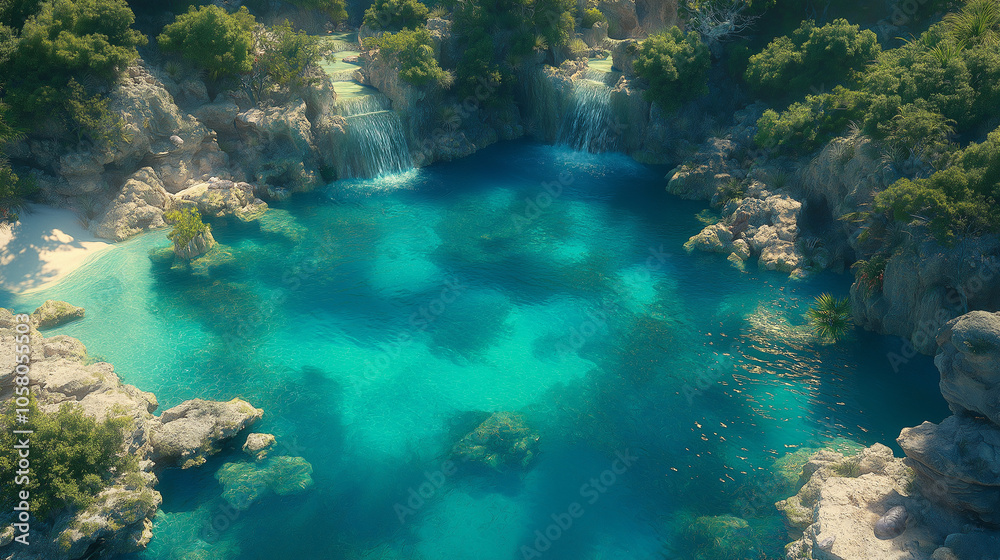 Fototapeta premium Artistic tropical island beauty