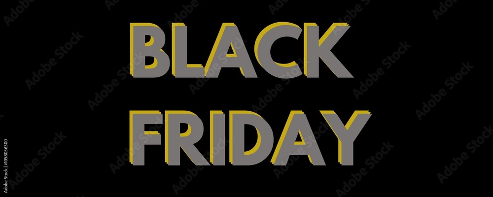 Obraz premium Black Friday Cover. Banner with gold pattern. Fashion advertising promotion banner design. Business discount.