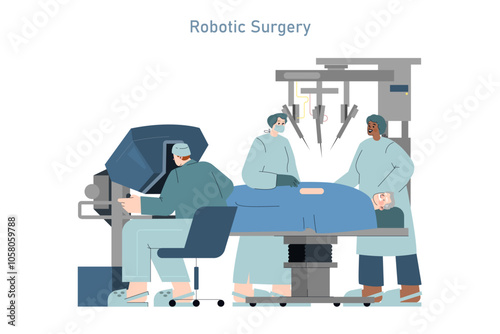 Patient Centric Care. Flat Vector Illustration