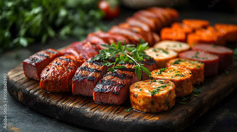 An assortment of mock meats made from soy protein