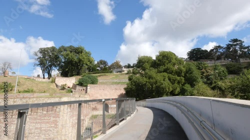 Belgrade, Serbia,2024,july,10th, view of the Outer Sava Gate from Kalemegdan