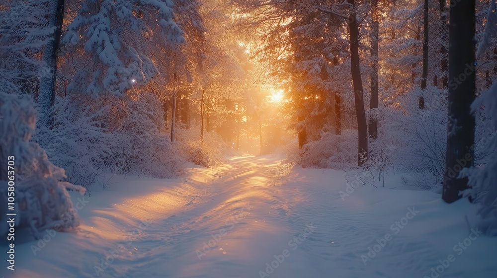 Exploring snowy forests with glowing AR navigation and nature tracking, serene outdoor landscape, soft natural lighting, photorealistic Exploring snowy forests with glowing AR navigation and nature tracking, serene outdoor landscape, soft natural lighting, photorealistic