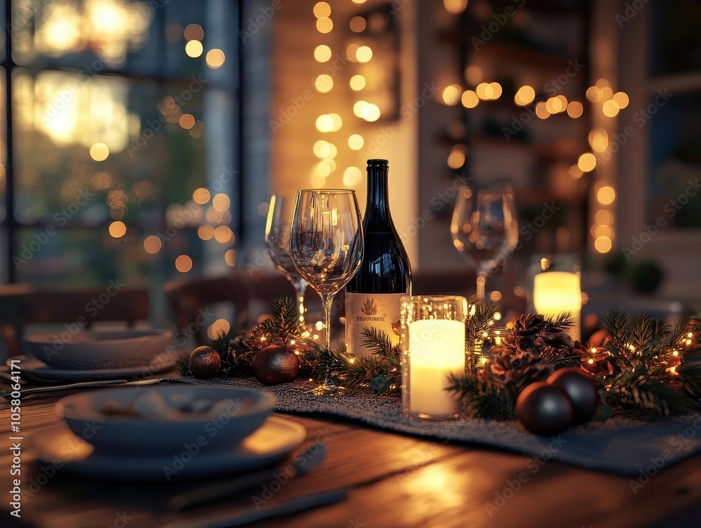 Hosting a holiday dinner with glowing AR mealplanning tools, cozy indoor dining room, soft warm lighting, photorealistic Hosting a holiday dinner with glowing AR mealplanning tools, cozy indoor dining room, soft warm lighting, photorealistic