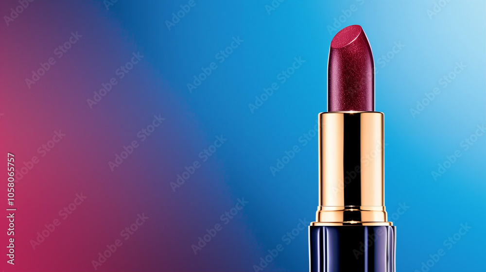 Lipstick close up in vibrant colors showcasing shine and texture Lipstick close up in vibrant colors showcasing shine and texture