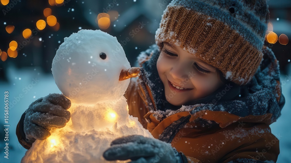 Making snow sculptures with kids with glowing AR interactive sculpting tools, cozy snowy backyard, soft ambient lighting, photorealistic Making snow sculptures with kids with glowing AR interactive sculpting tools, cozy snowy backyard, soft ambient lighting, photorealistic