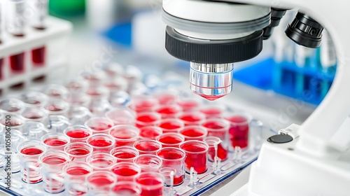 In Vitro Drug Testing Setup with Human Cells photo