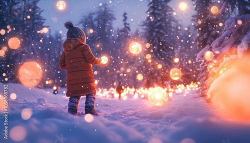 Snowball fighting with glowing AR throw accuracy stats, vibrant outdoor winter setting, dynamic lighting, photorealistic