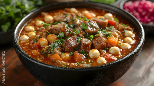 Delicious Stew with Meat, Vegetables, and Herbs