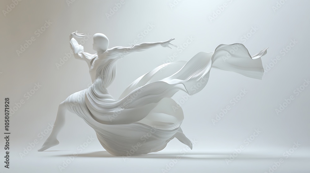 abstract image of a dancer abstract image of a dancer