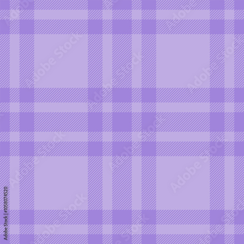 Design pattern seamless fabric, regular tartan textile vector. Stylish check background plaid texture in indigo and light colors.