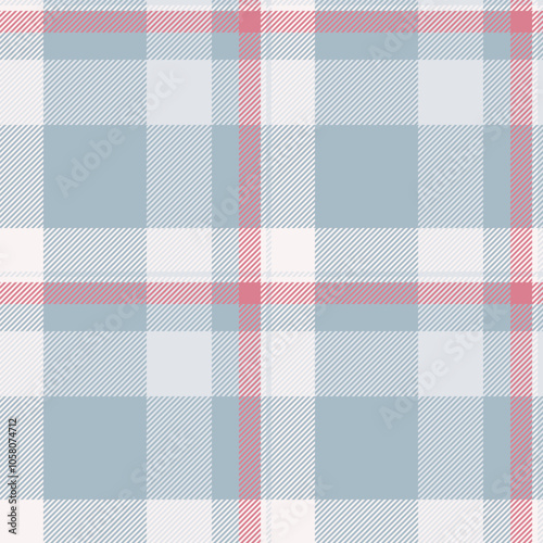 Golf texture pattern fabric, window check vector seamless. Creation background textile tartan plaid in pastel and sterling silver colors.