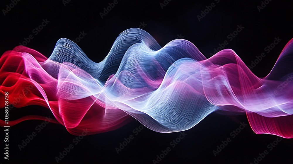 Fototapeta premium abstract wavelike design with fluid lines 