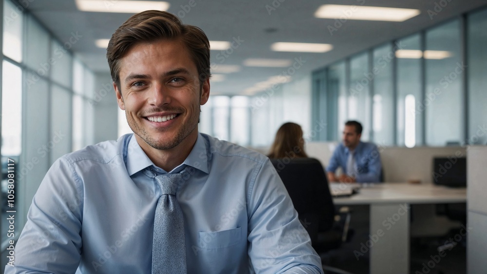 portrait of a smiling business person portrait of a smiling business person