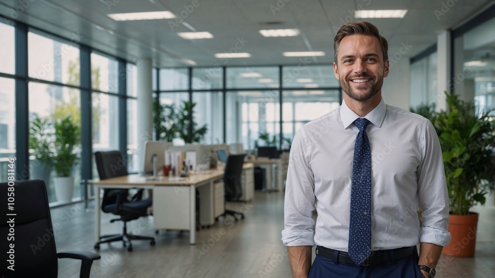 Fototapeta premium corporate businessman in office