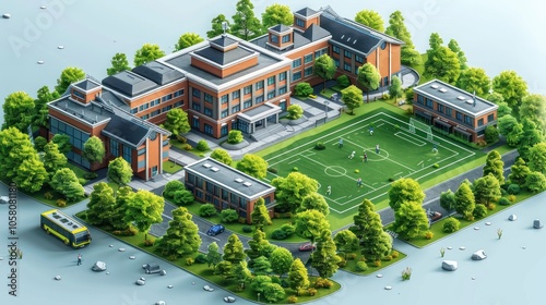 School Campus: A Bird's Eye View