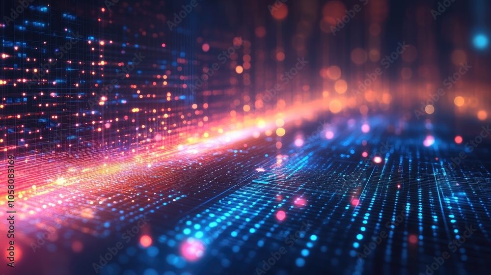 A high-tech, digital-style background with vibrant neon grids and abstract elements, capturing a futuristic feel A high-tech, digital-style background with vibrant neon grids and abstract elements, capturing a futuristic feel