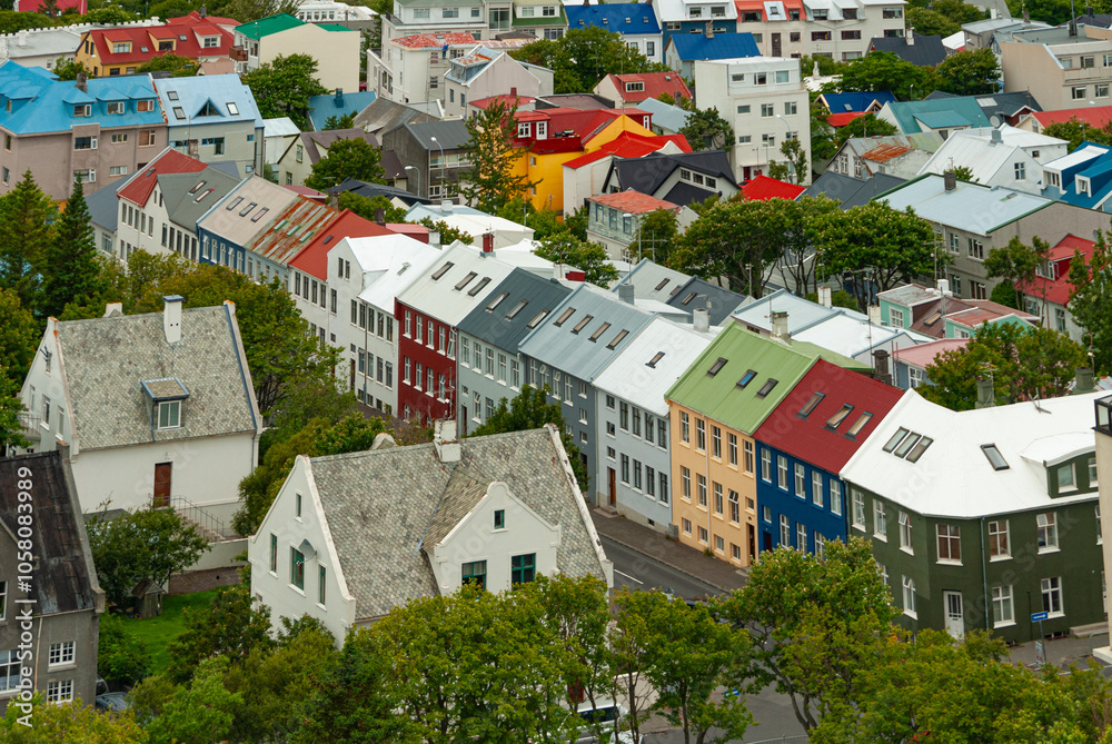 Fototapeta premium Reykjavik, capital city of Iceland