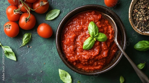 Fresh Tomato Sauce with Basil and Cherry Tomatoes