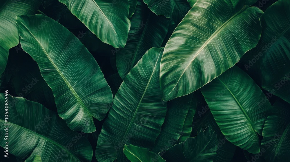 Lush Green Tropical Leaves Background for Nature Lovers Lush Green Tropical Leaves Background for Nature Lovers