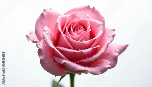  Freshly bloomed rose dewy and vibrant