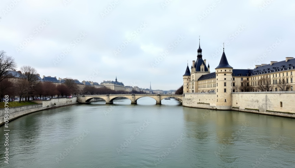 Elegant European architecture meets serene river view