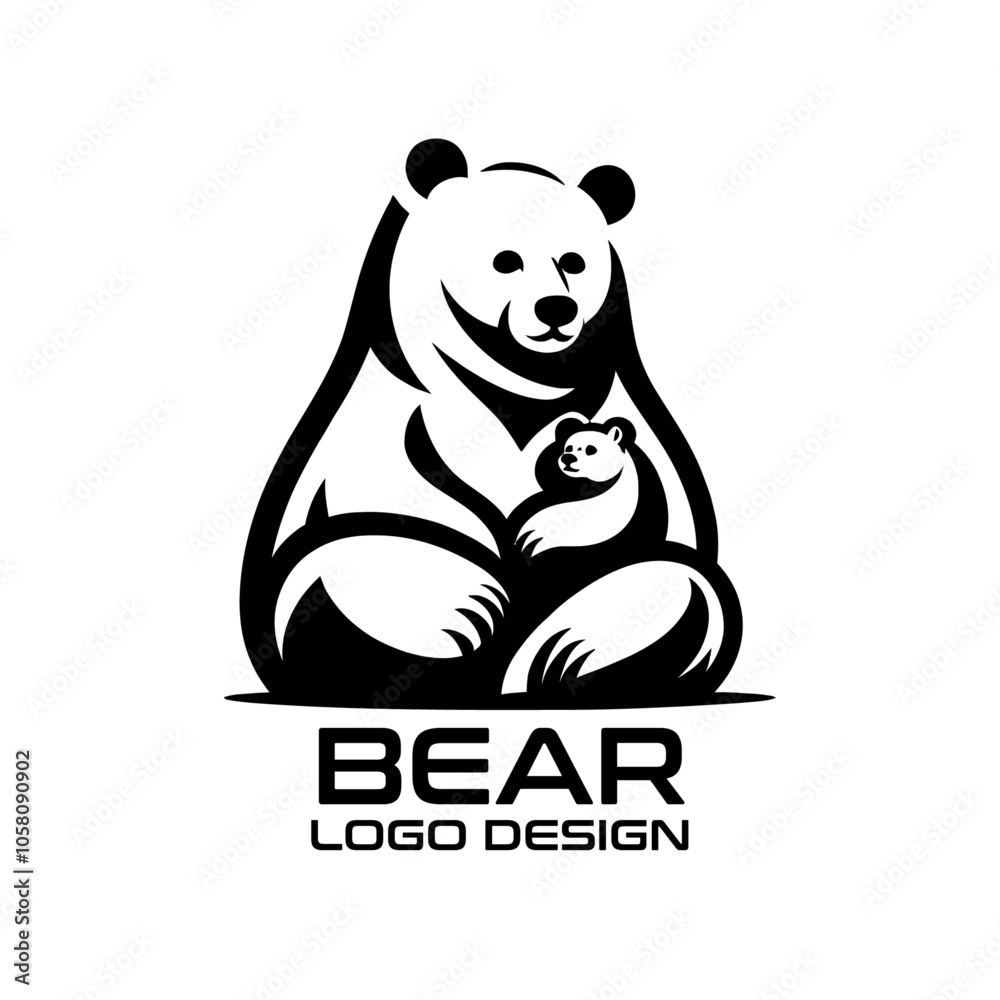 Bear Vector Logo Design Bear Vector Logo Design