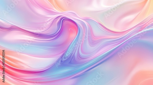Abstract Swirling Pink and Blue Liquid Background.