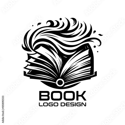 Book Vector Logo Design photo