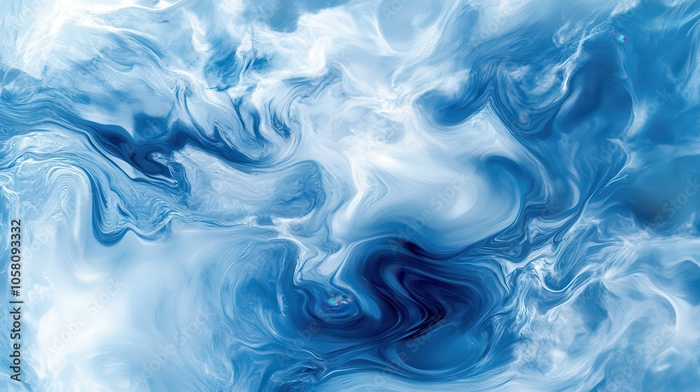 Abstract Blue and White Swirling Marble Texture Background. Abstract Blue and White Swirling Marble Texture Background.
