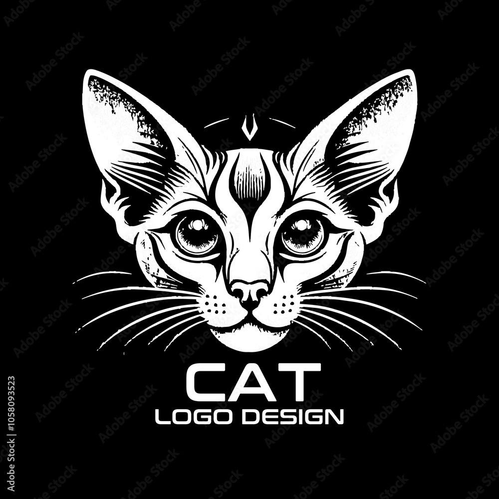 Fototapeta premium Cat Vector Logo Design
