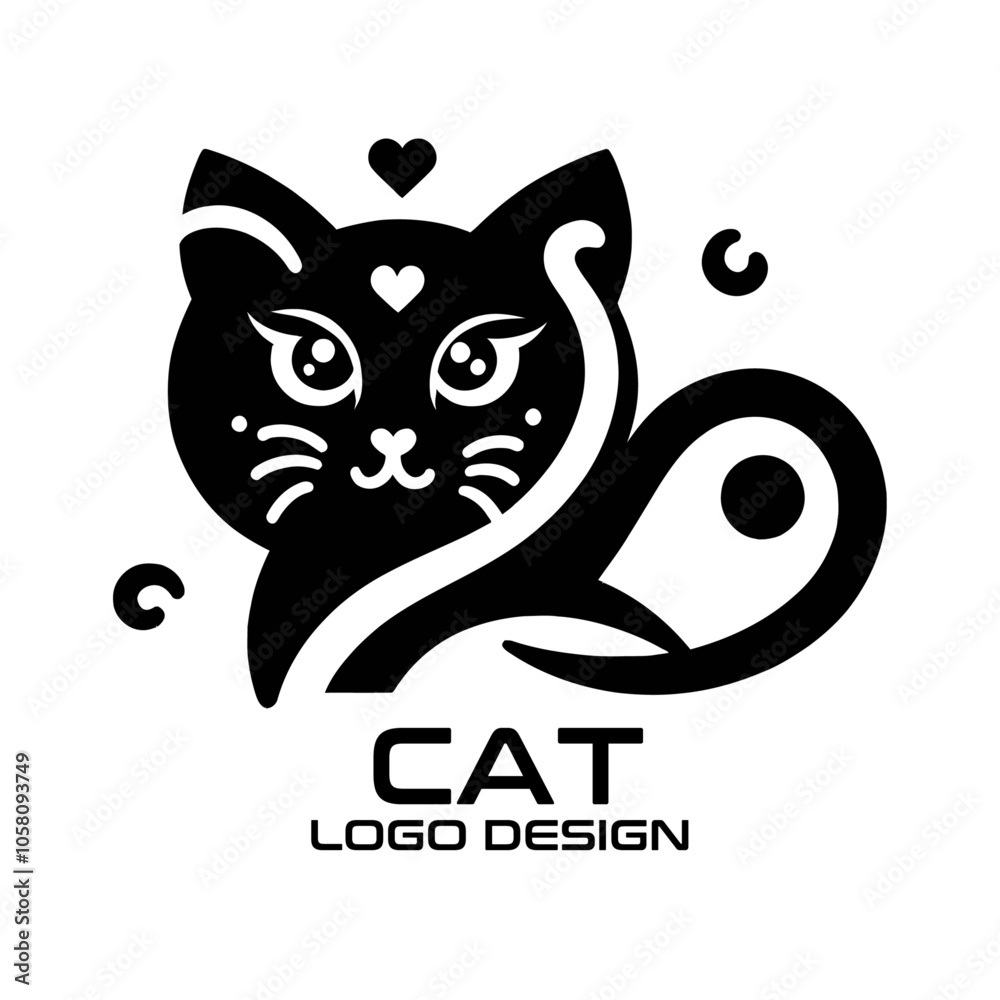 Cat Vector Logo Design Cat Vector Logo Design