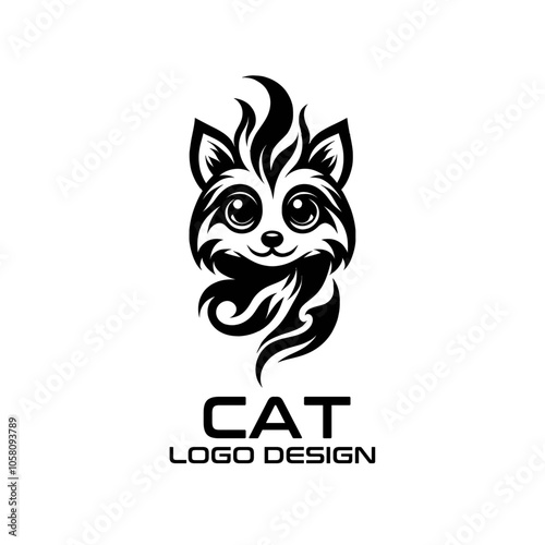 Wallpaper Mural Cat Vector Logo Design Torontodigital.ca