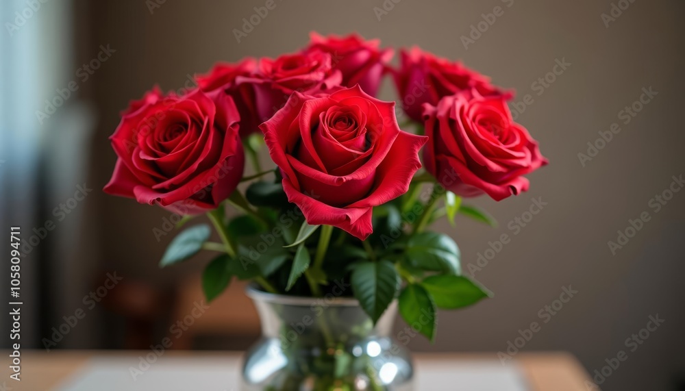 Elegance in bloom A bouquet of love in a silver vase Elegance in bloom A bouquet of love in a silver vase