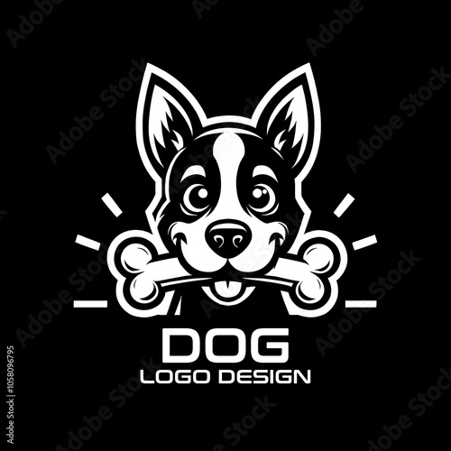 Dog Vector Logo Design photo