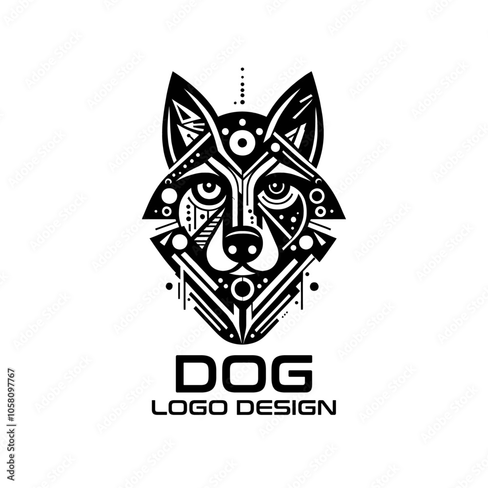 Fototapeta premium Dog Vector Logo Design 